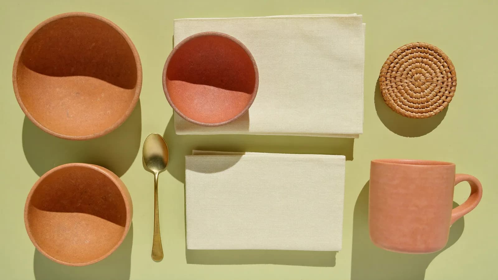 A table set with the everyday range