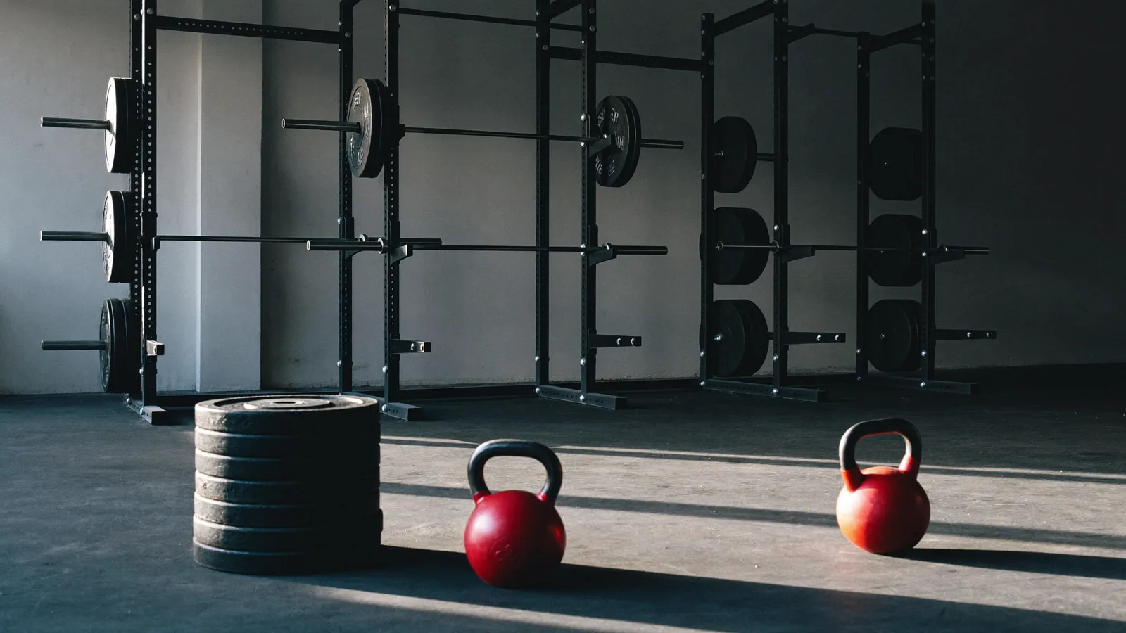 The gym floor at the start of a session